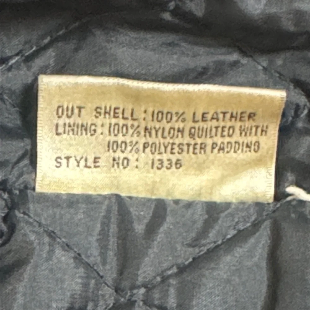 Vintage Berman’s leather moto motorcycle jacket size 36 unisex black - Picture 9 of 9